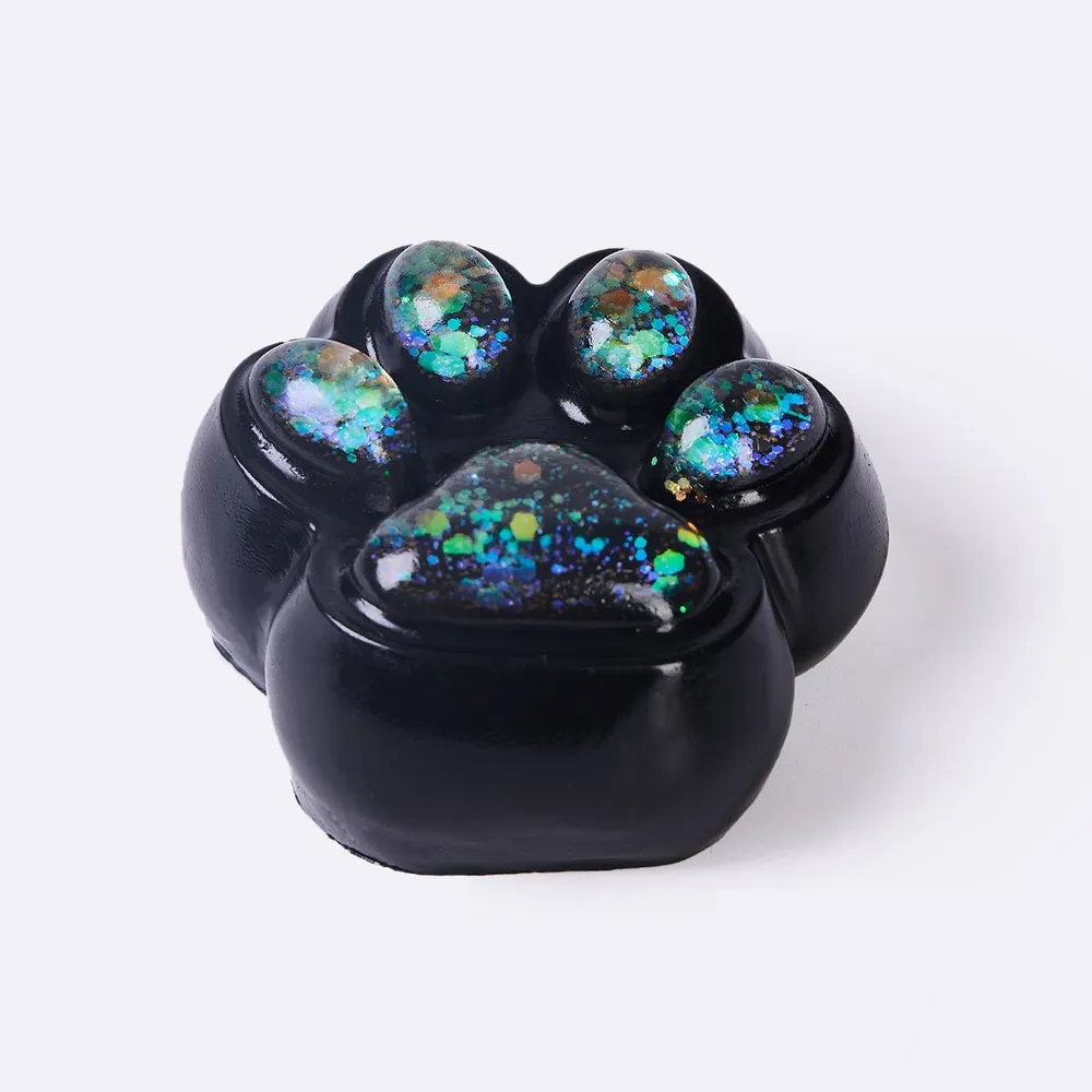 100g Black-bling Paw Taba Squishy