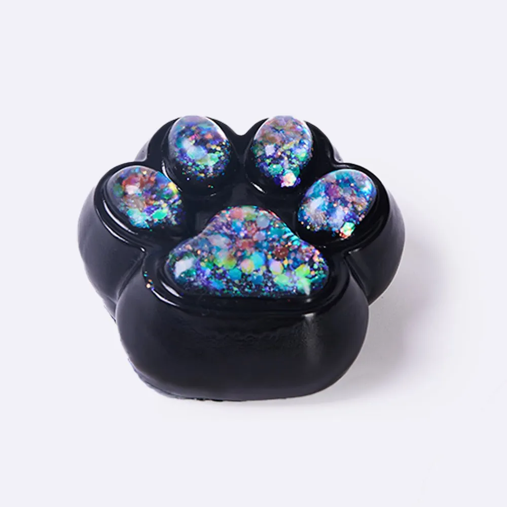100g Black-bling Paw Taba Squishy