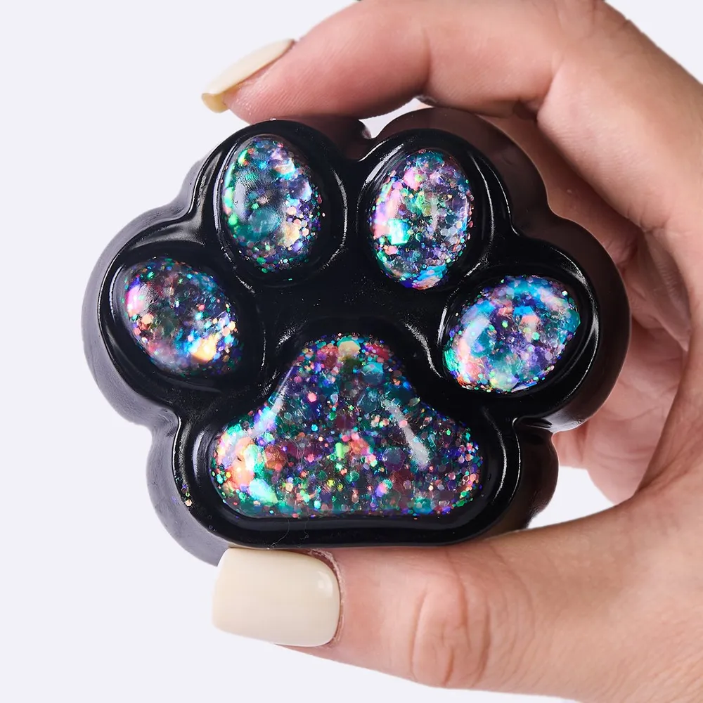 100g Black-bling Paw Taba Squishy — photo 3