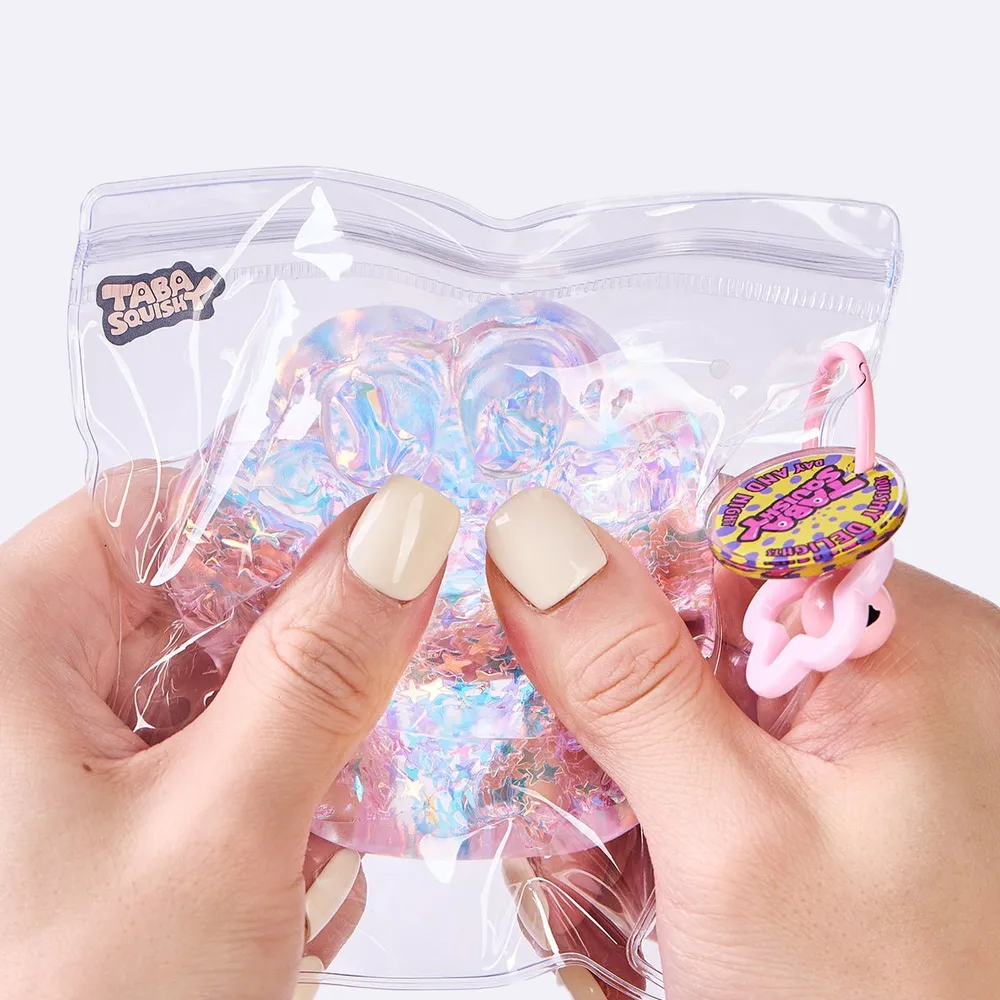 100g Blingbling Transparent-purple Paw Taba Squishy — photo 5