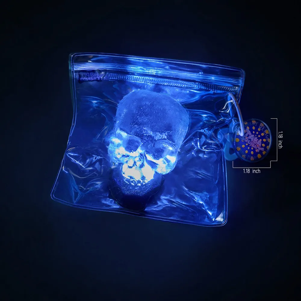 100g Clear Skull with Light Taba Squishy — photo 5