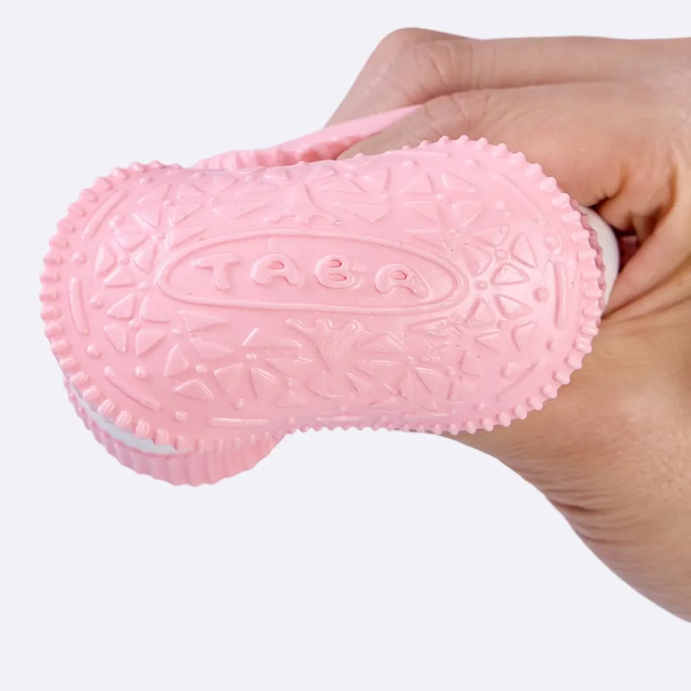 100g Pink-white Sandwich Cookie Taba Squishy — photo 2