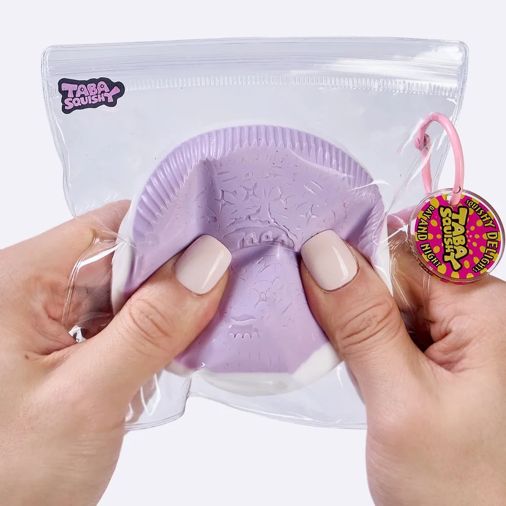 100g Purple-white Sandwich Cookie Taba Squishy — photo 4
