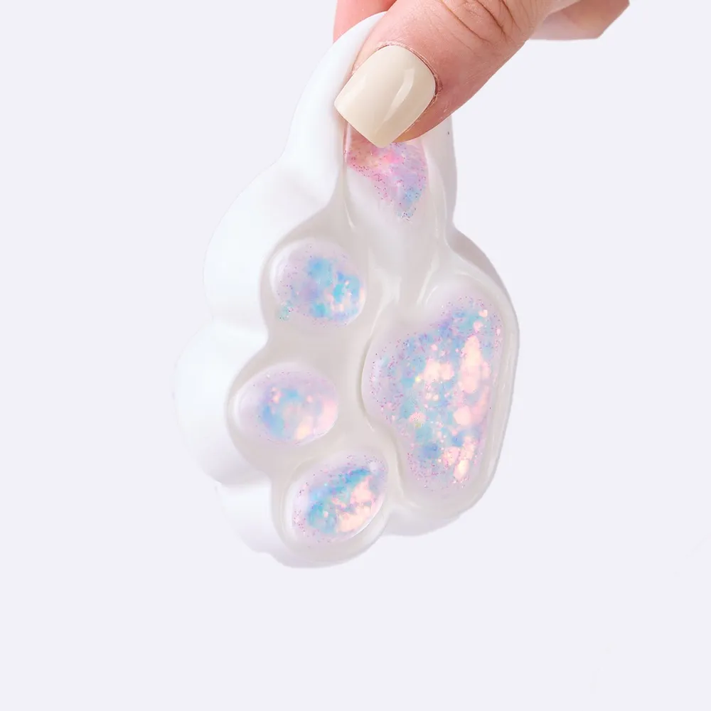 100g White-bling Paw Taba Squishy — photo 4