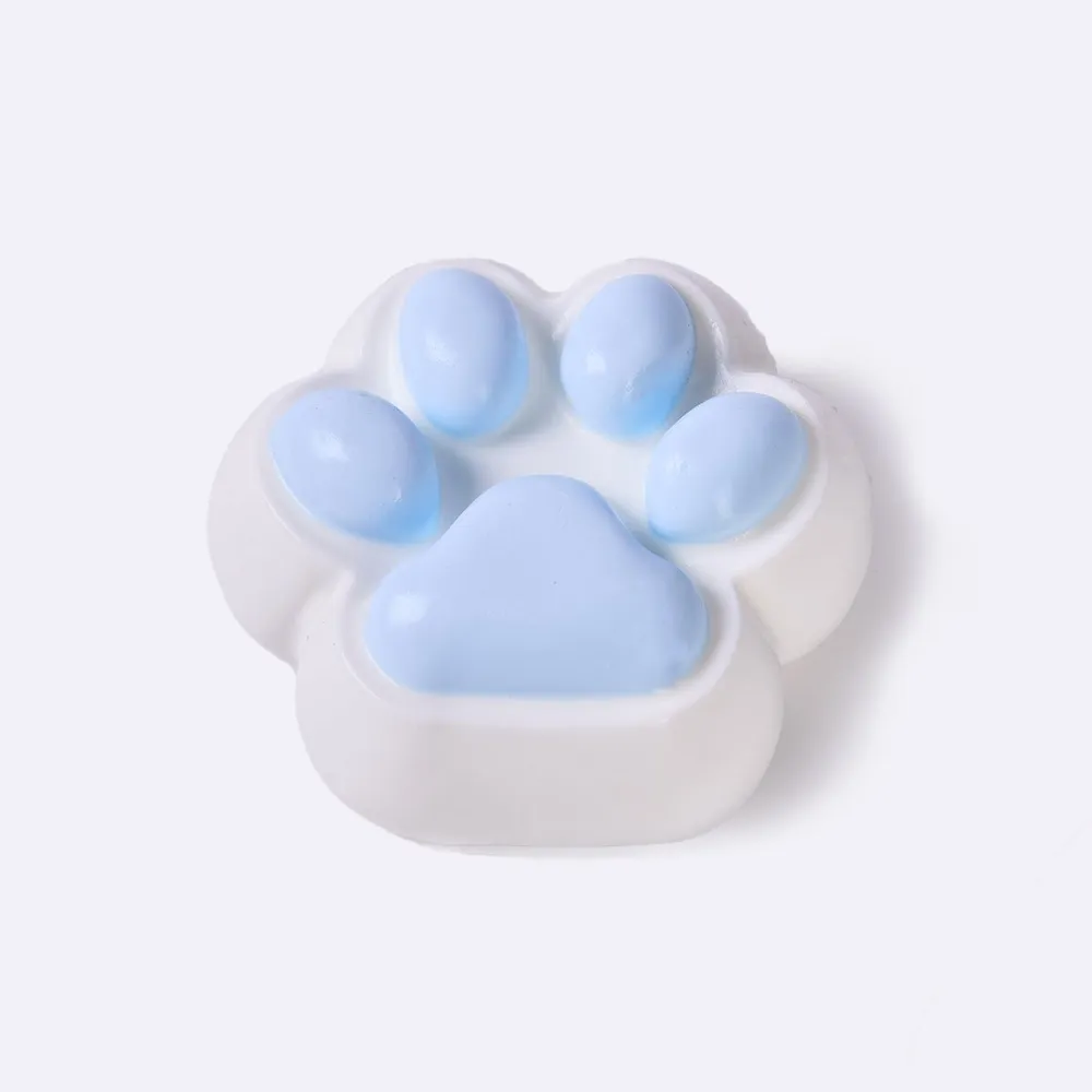 100g White-blue Paw Taba Squishy