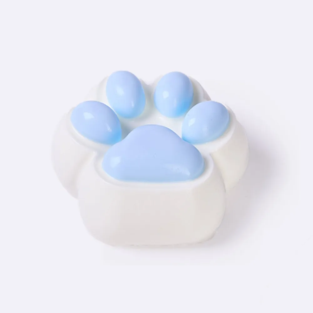 100g White-blue Paw Taba Squishy