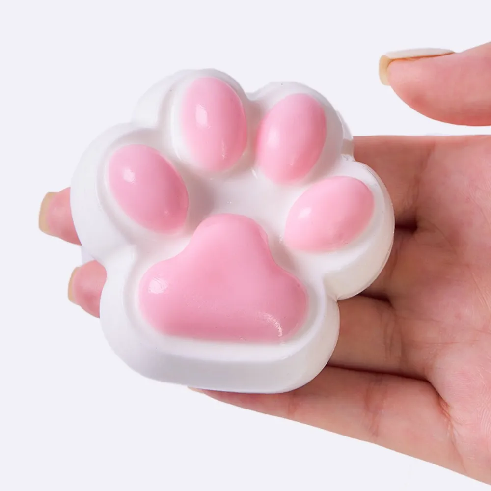 100g White-pink Paw Taba Squishy — photo 3