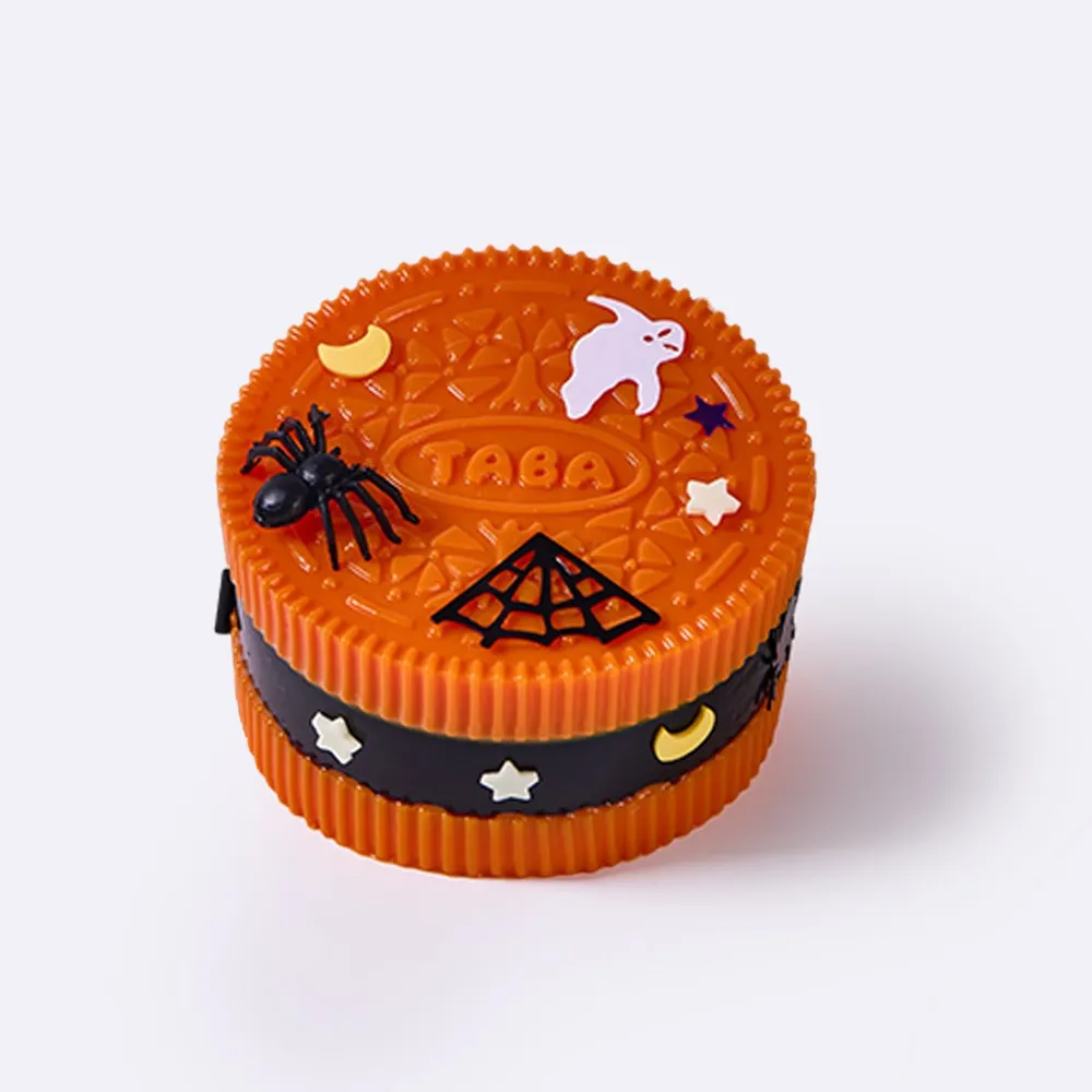 110g Orange-black Sandwich Cookie Taba Squishy — photo 2