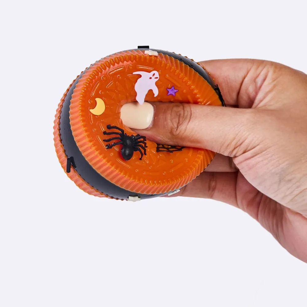 110g Orange-black Sandwich Cookie Taba Squishy — photo 4