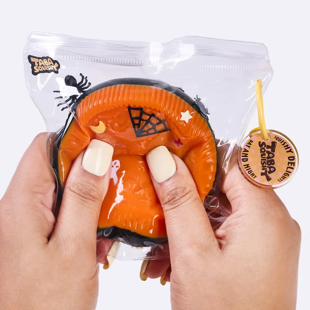 110g Orange-black Sandwich Cookie Taba Squishy — photo 6