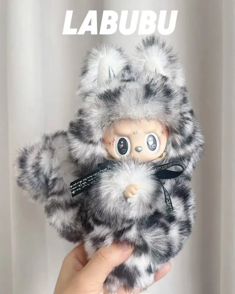 18cm Retrofit Fox Labubu Plush Toy - Handmade Unique Labubu Custom Design — photo 2