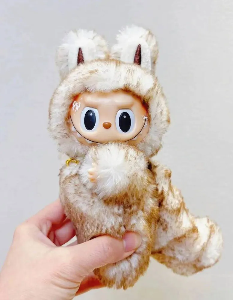 18cm Retrofit Fox Labubu Plush Toy - Handmade Unique Labubu Custom Design — photo 3