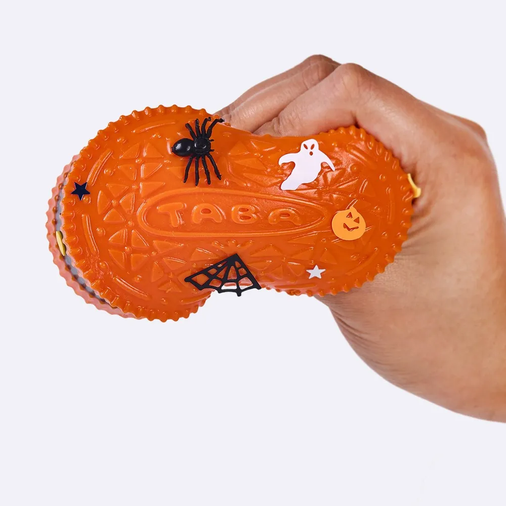 220g Orange-black Sandwich Cookie Taba Squishy — photo 3