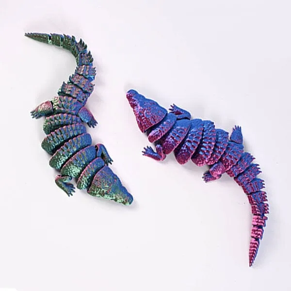 3D Treasures 3D-Printed Articulated Crocodile Fidget Toy (Multiple Colors) — photo 6