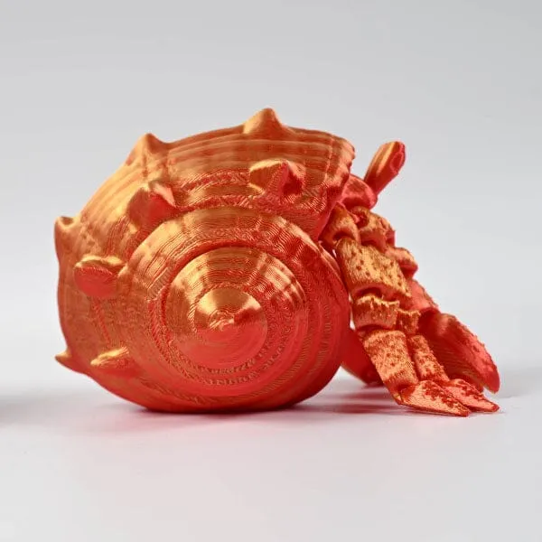 3D Treasures 3D-Printed Articulated Hermit Crab Fidget Toy (Multiple Colors) — photo 3