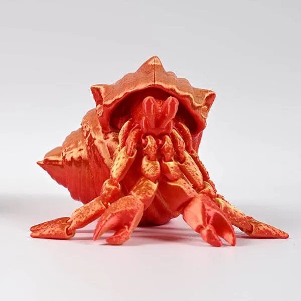 3D Treasures 3D-Printed Articulated Hermit Crab Fidget Toy (Multiple Colors) — photo 4