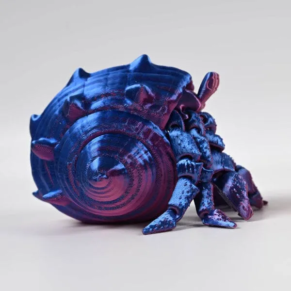 3D Treasures 3D-Printed Articulated Hermit Crab Fidget Toy (Multiple Colors) — photo 5