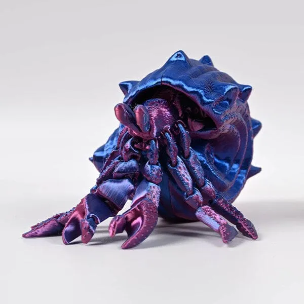 3D Treasures 3D-Printed Articulated Hermit Crab Fidget Toy (Multiple Colors) — photo 6