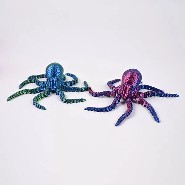 3D Treasures 3D-Printed Articulated Octopus Fidget Toy (Multiple Colors) — photo 3