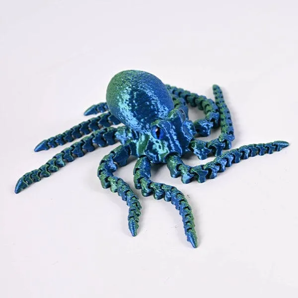 3D Treasures 3D-Printed Articulated Octopus Fidget Toy (Multiple Colors) — photo 5