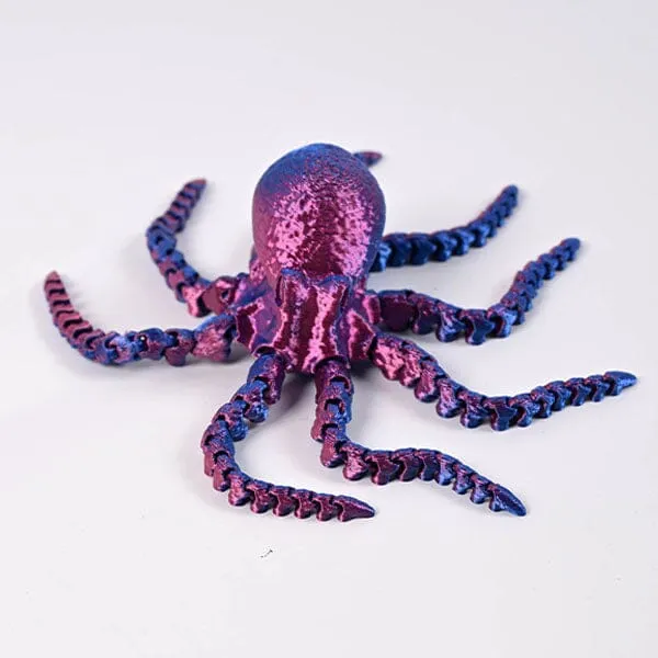 3D Treasures 3D-Printed Articulated Octopus Fidget Toy (Multiple Colors) — photo 6