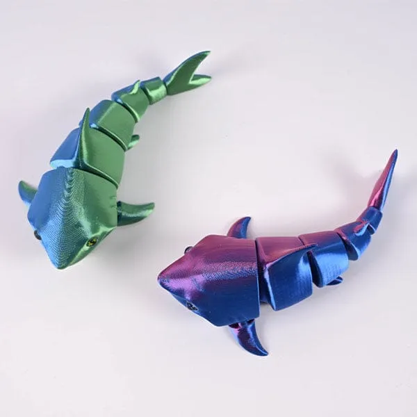 3D Treasures 3D-Printed Articulated Shark Fidget Toy (Multiple Colors) — photo 4