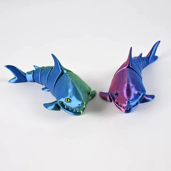3D Treasures 3D-Printed Articulated Shark Fidget Toy (Multiple Colors) — photo 5