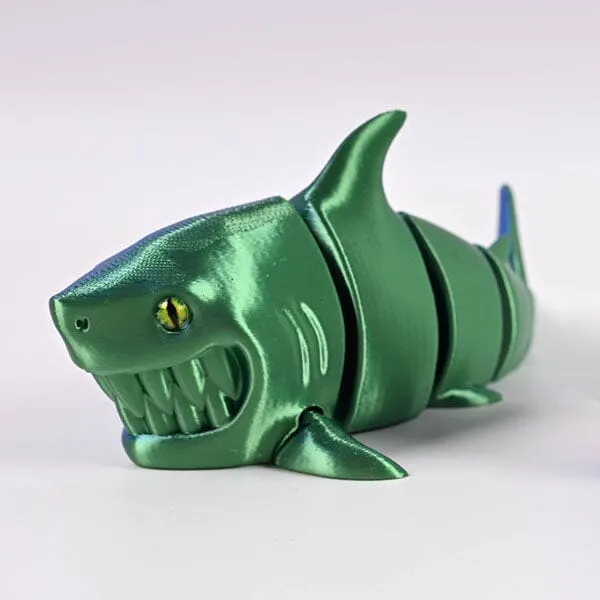 3D Treasures 3D-Printed Articulated Shark Fidget Toy (Multiple Colors) — photo 6