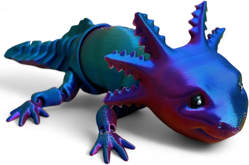 3D Treasures 3D-Printed Axolotl Fidget Toy - Multiple Colours — photo 5