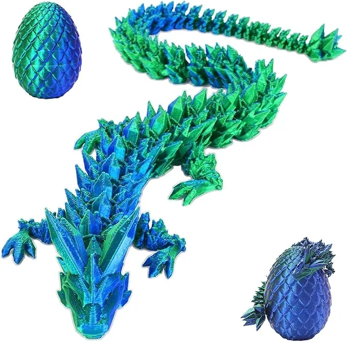 3D Treasures 3D-Printed Dragon With Egg Fidget Toy - Multiple Colours — photo 5