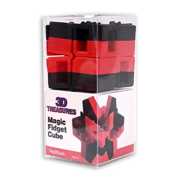 3D Treasures 3D-Printed Magic Cube Fidget Toy Multiple Colors
