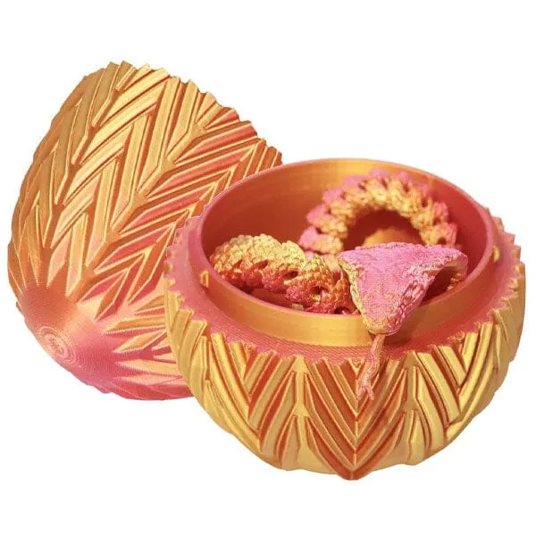 3D Treasures 3D-Printed Snake Scale Egg Fidget Toy with Egg Included (Multiple Colors) — photo 3