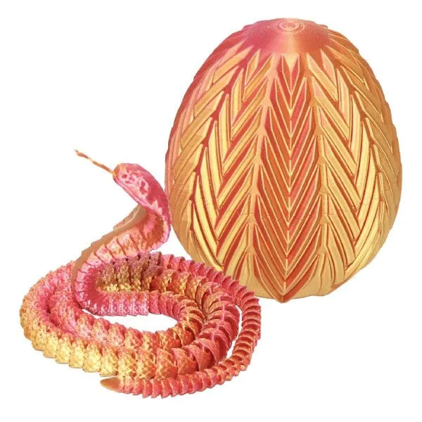 3D Treasures 3D-Printed Snake Scale Egg Fidget Toy with Egg Included (Multiple Colors) — photo 4