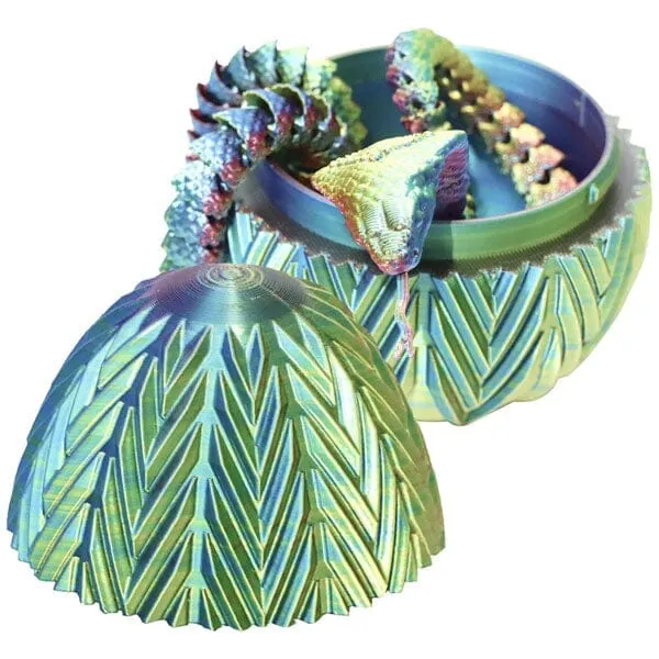3D Treasures 3D-Printed Snake Scale Egg Fidget Toy with Egg Included (Multiple Colors) — photo 5