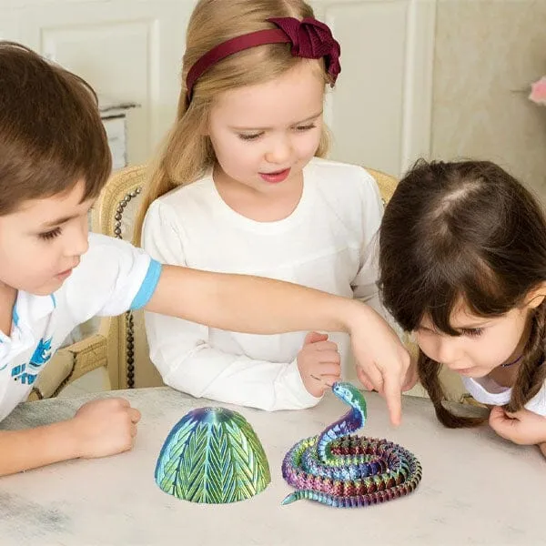 3D Treasures 3D-Printed Snake Scale Egg Fidget Toy with Egg Included (Multiple Colors) — photo 6