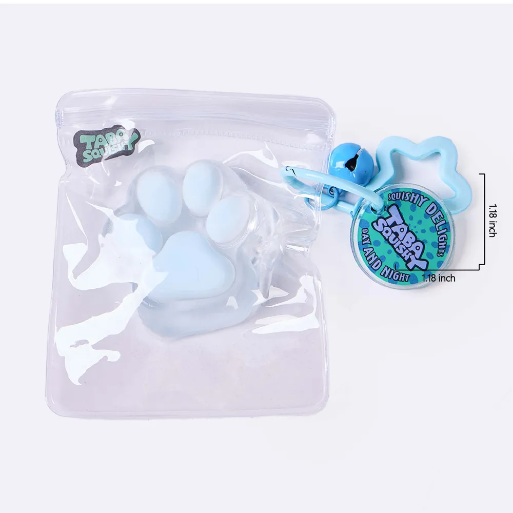 45g Transparent-blue Paw Taba Squishy — photo 6