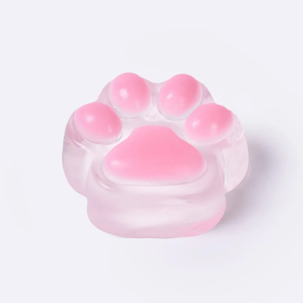 45g Transparent-pink Paw Taba Squishy