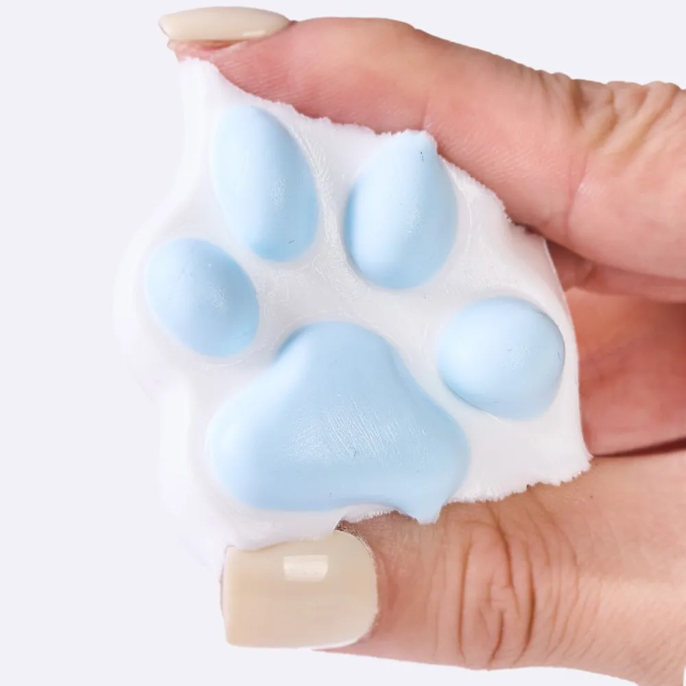 45g White-blue Paw Taba Squishy — photo 4