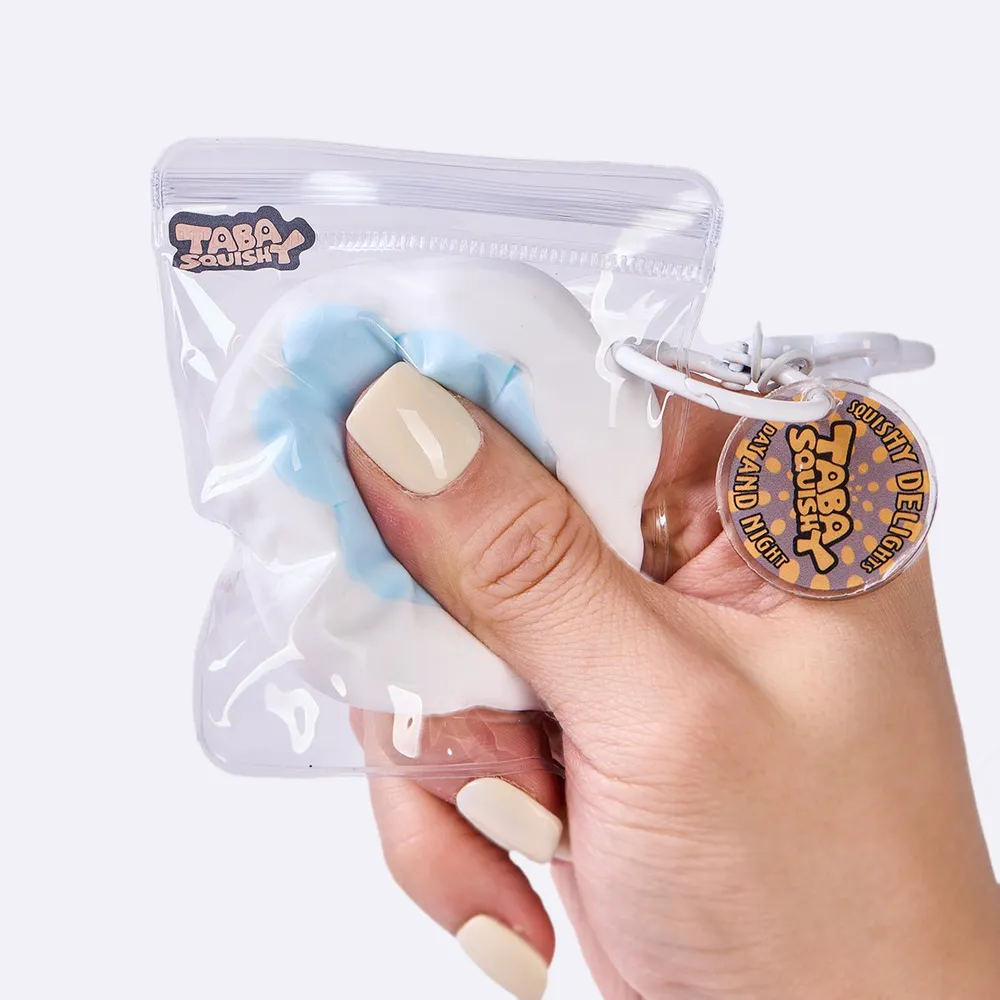 45g White-blue Paw Taba Squishy — photo 5