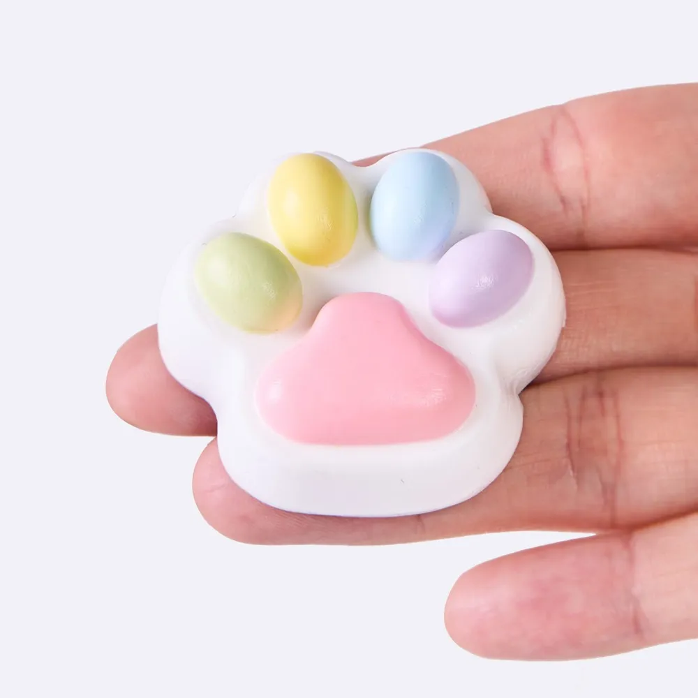 45g White-colorful Paw Taba Squishy — photo 3
