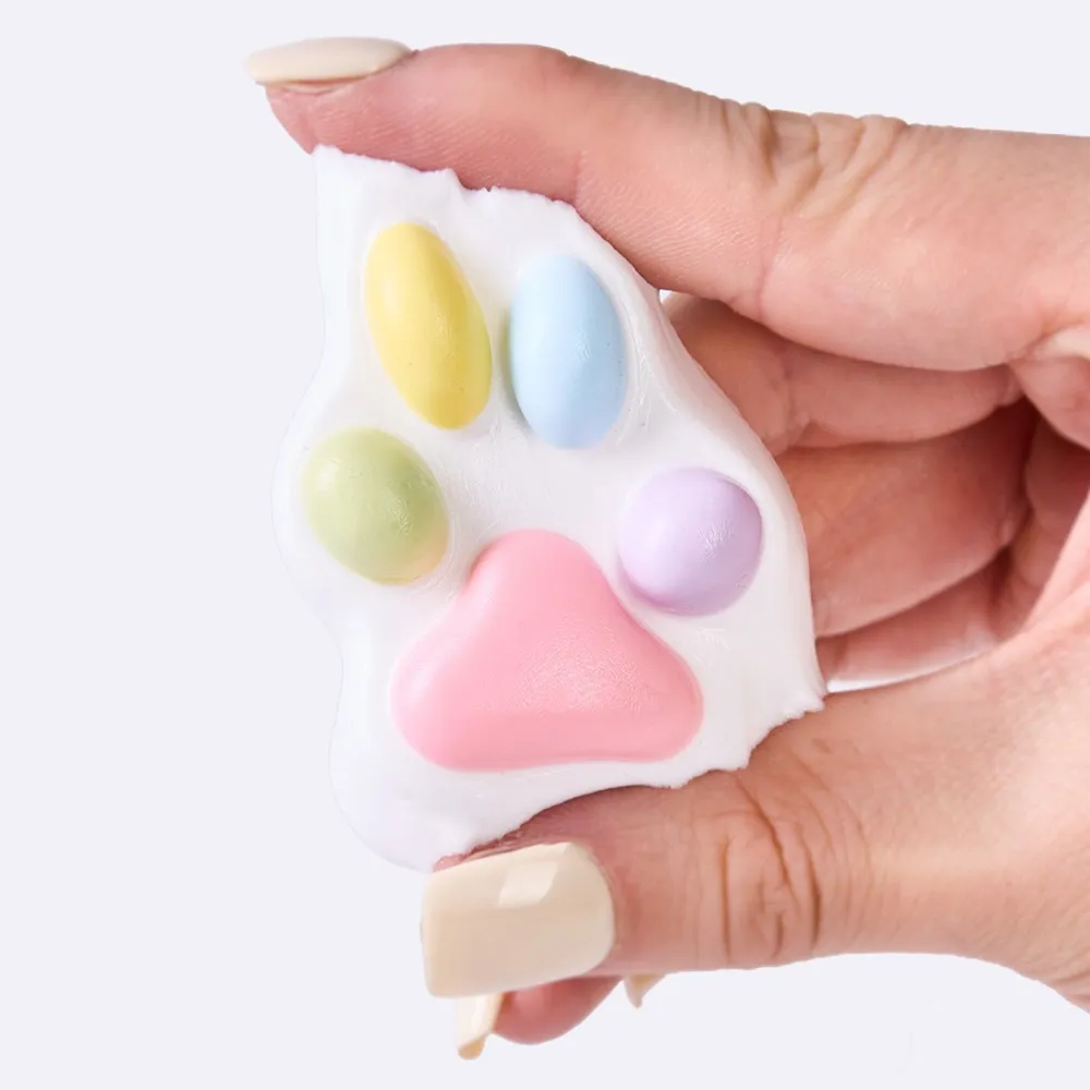 45g White-colorful Paw Taba Squishy — photo 4