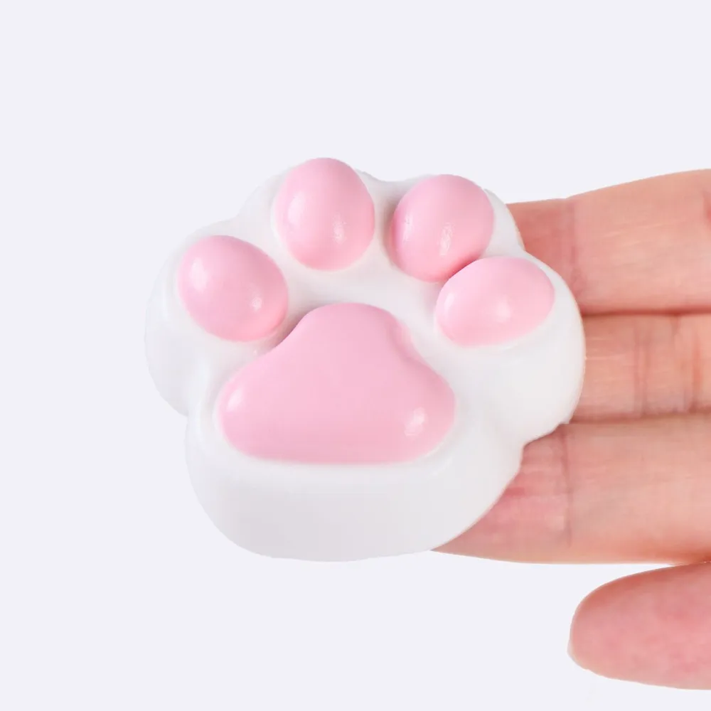45g White-pink Paw Taba Squishy — photo 4