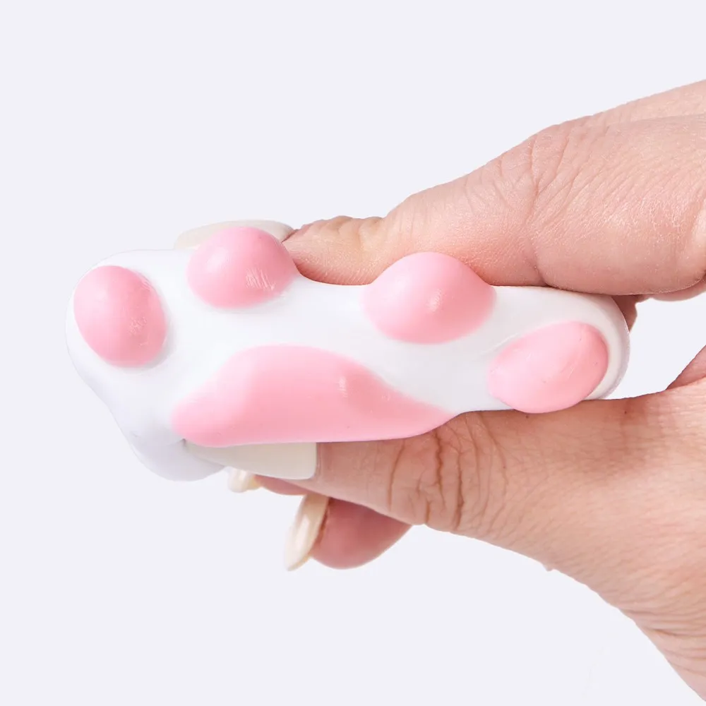 45g White-pink Paw Taba Squishy — photo 2