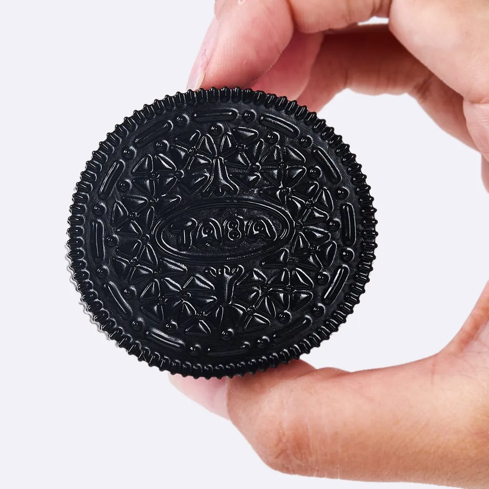 60g Black-fuchsia Sandwich Cookie Taba Squishy — photo 4