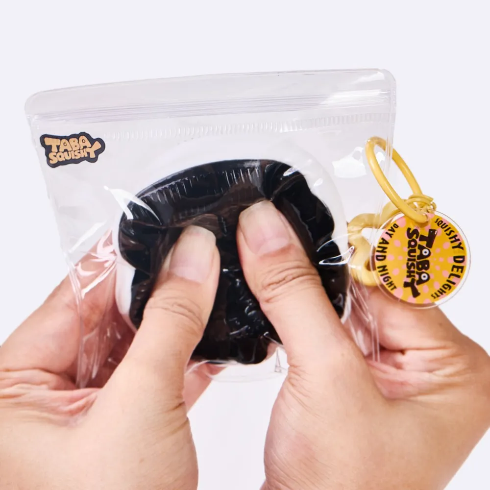 60g Black-white Sandwich Cookie Taba Squishy — photo 5