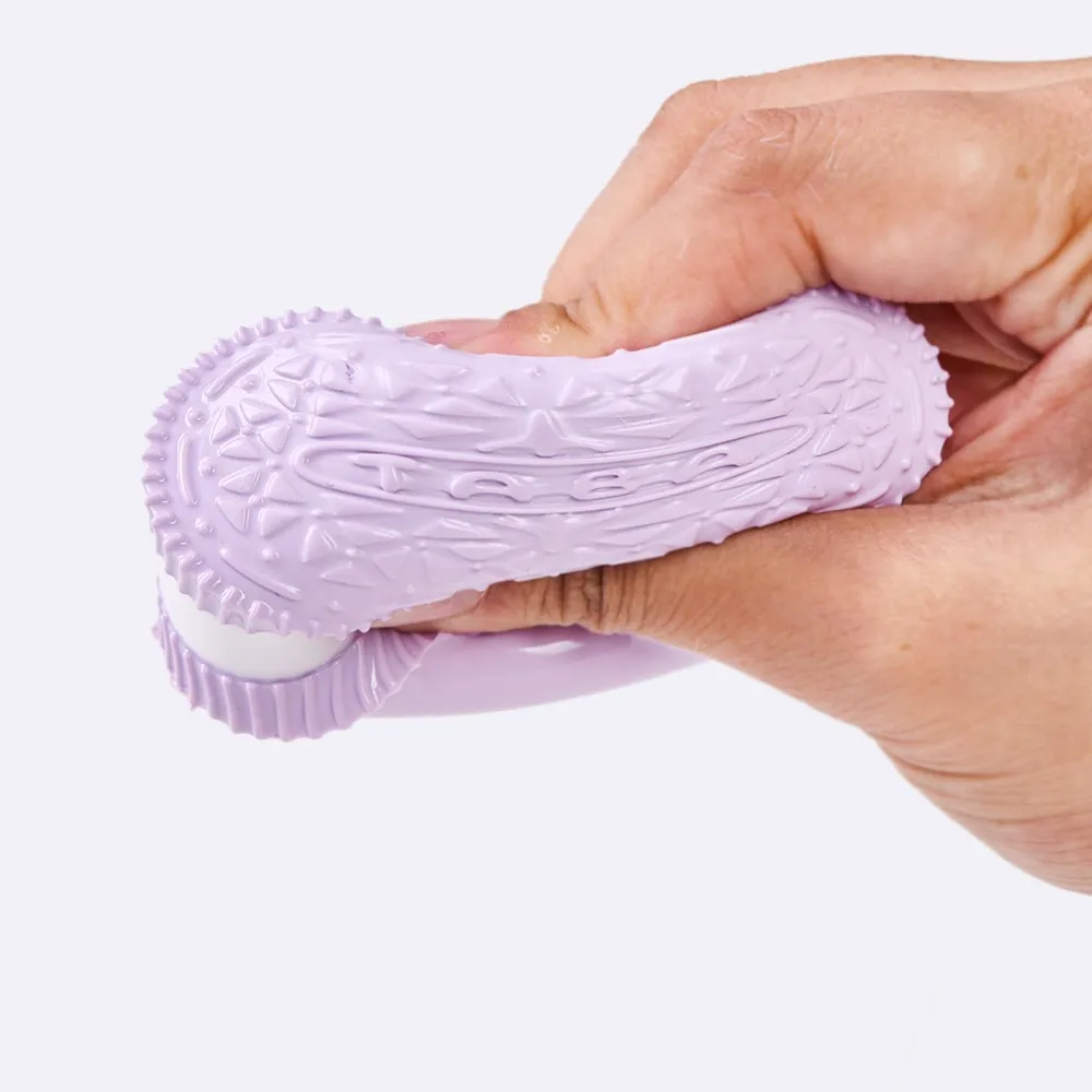 60g Purple-white Sandwich Cookie Taba Squishy — photo 2