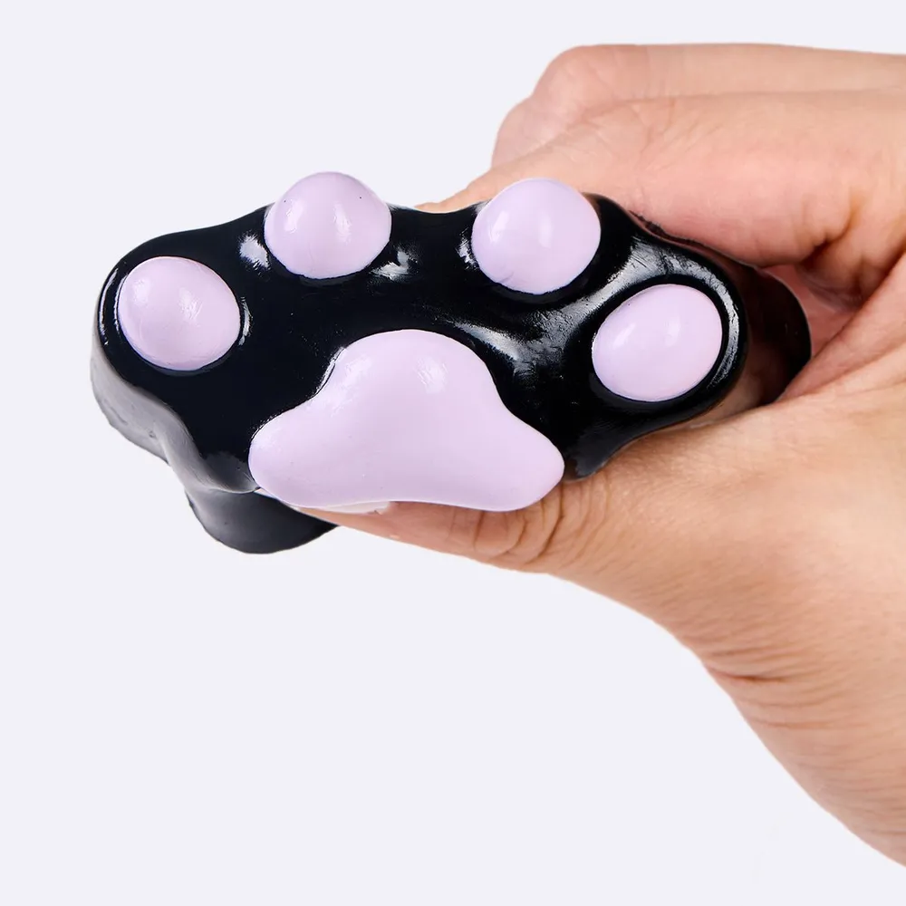 62g Black-purple Paw Taba Squishy — photo 2