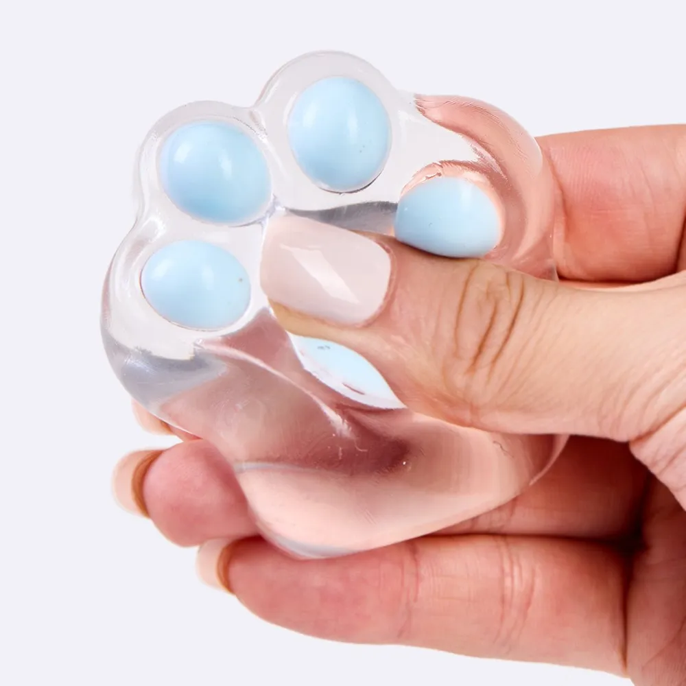 62g Transparent-blue Paw Taba Squishy — photo 3