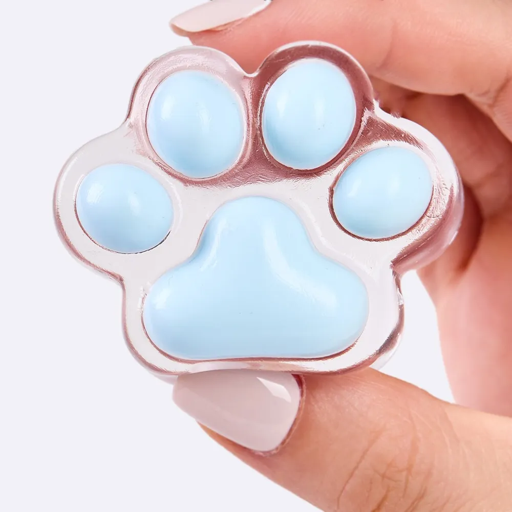 62g Transparent-blue Paw Taba Squishy — photo 4