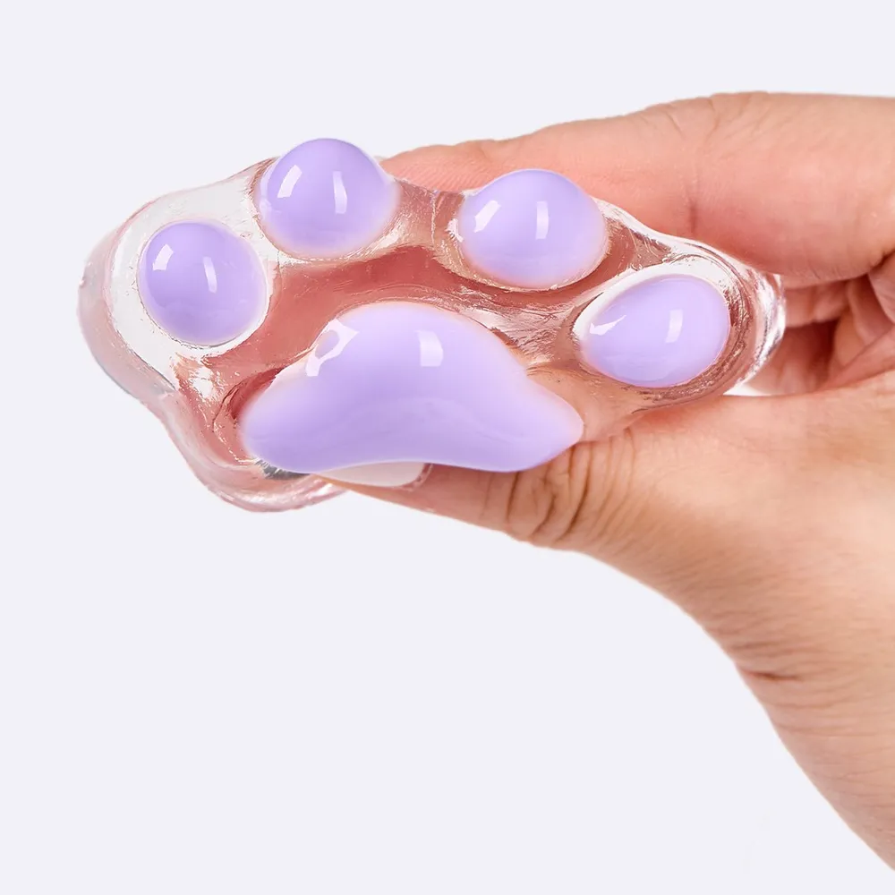 62g Transparent-purple Paw Taba Squishy — photo 2